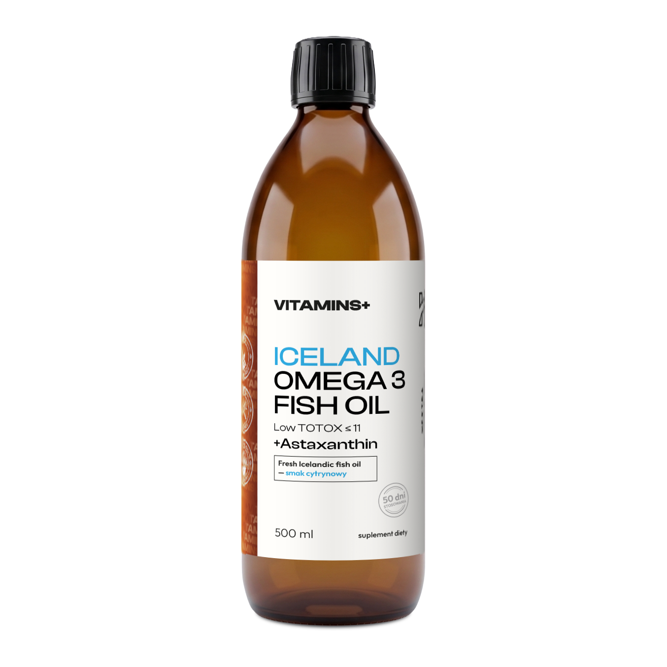 OMEGA 3 OLEJ RYBI z Islandii + Astaxanthin – 500 ml ZDROWE TŁUSZCZE